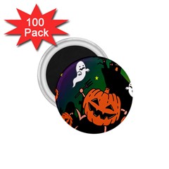 Happy Halloween 1 75  Magnets (100 Pack)  by Mariart