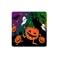 Happy Halloween Square Magnet by Mariart