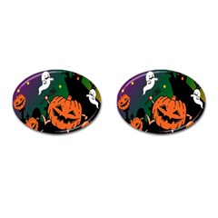 Happy Halloween Cufflinks (oval)