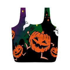 Happy Halloween Full Print Recycle Bags (m)  by Mariart