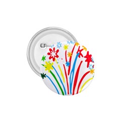 Fireworks Rainbow Flower 1 75  Buttons by Mariart