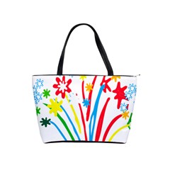 Fireworks Rainbow Flower Shoulder Handbags