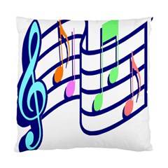 Music Note Tone Rainbow Blue Pink Greeen Sexy Standard Cushion Case (one Side) by Mariart