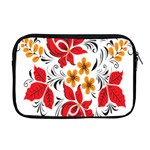 Flower Red Rose Star Floral Yellow Black Leaf Apple MacBook Pro 17  Zipper Case Front