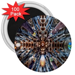 Iron Glass Space Light 3  Magnets (100 Pack)