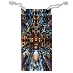 Iron Glass Space Light Jewelry Bag