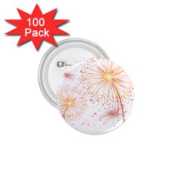 Fireworks Triangle Star Space Line 1 75  Buttons (100 Pack) 