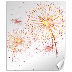 Fireworks Triangle Star Space Line Canvas 20  X 24   by Mariart