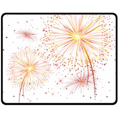 Fireworks Triangle Star Space Line Fleece Blanket (medium) 