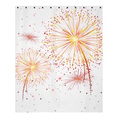 Fireworks Triangle Star Space Line Shower Curtain 60  X 72  (medium) 