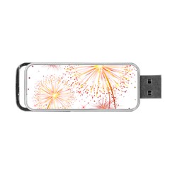 Fireworks Triangle Star Space Line Portable Usb Flash (two Sides)