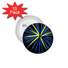 Fireworks Blue Green Black Happy New Year 1 75  Buttons (10 Pack) by Mariart