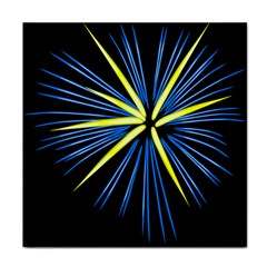 Fireworks Blue Green Black Happy New Year Face Towel