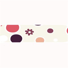 Polka Dots Flower Floral Rainbow Large Bar Mats