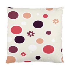 Polka Dots Flower Floral Rainbow Standard Cushion Case (two Sides)