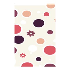 Polka Dots Flower Floral Rainbow Shower Curtain 48  X 72  (small) 