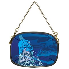 Peacock Bird Blue Animals Chain Purses (two Sides)  by Mariart