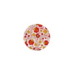 Wreaths Flower Floral Sexy Red Sunflower Star Rose 1  Mini Buttons Front