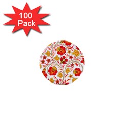 Wreaths Flower Floral Sexy Red Sunflower Star Rose 1  Mini Buttons (100 Pack) 