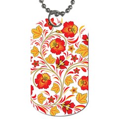 Wreaths Flower Floral Sexy Red Sunflower Star Rose Dog Tag (two Sides) by Mariart