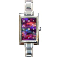 Abstract Shiny Night Lights 7 Rectangle Italian Charm Watch