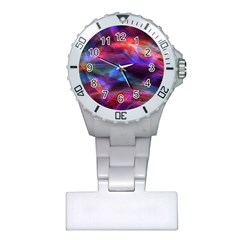 Abstract Shiny Night Lights 7 Plastic Nurses Watch