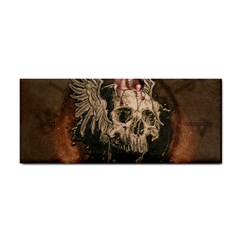 Awesome Creepy Skull With Rat And Wings Hand Towel