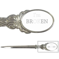 I Am Ok - Broken Letter Openers by Valentinaart