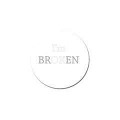 I Am Ok - Broken Golf Ball Marker (4 Pack) by Valentinaart