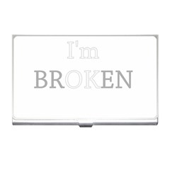 I Am Ok - Broken Business Card Holders by Valentinaart