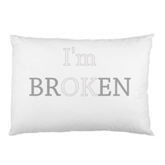 I Am Ok - Broken Pillow Case (two Sides) by Valentinaart