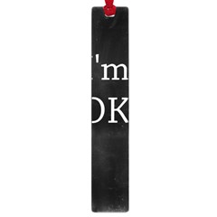 I Am Ok - Broken Large Book Marks by Valentinaart