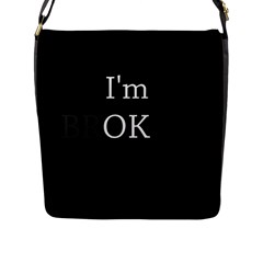 I Am Ok - Broken Flap Messenger Bag (l)  by Valentinaart