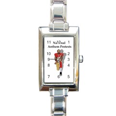 National Anthem Protest Rectangle Italian Charm Watch by Valentinaart