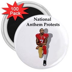 National Anthem Protest 3  Magnets (100 Pack) by Valentinaart