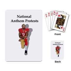 National Anthem Protest Playing Card by Valentinaart