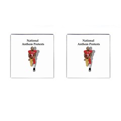 National Anthem Protest Cufflinks (square) by Valentinaart