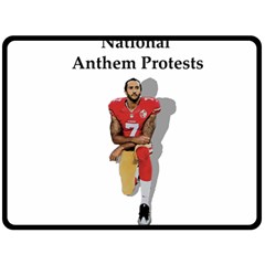 National Anthem Protest Fleece Blanket (large)  by Valentinaart