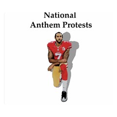 National Anthem Protest Double Sided Flano Blanket (small)  by Valentinaart