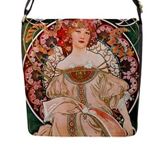 Alfons Mucha   F  Champenois Imprimeur ¨|diteur Flap Messenger Bag (l)  by NouveauDesign