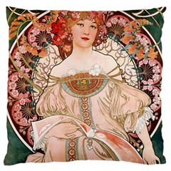 Alfons Mucha   F  Champenois Imprimeur ¨|diteur Standard Flano Cushion Case (two Sides) by NouveauDesign