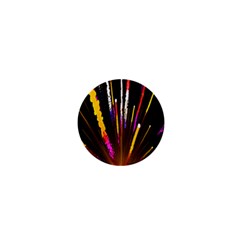 Seamless Colorful Light Fireworks Sky Black Ultra 1  Mini Magnets