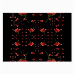 Roses From The Fantasy Garden Large Glasses Cloth (2-side) by pepitasart