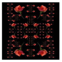 Roses From The Fantasy Garden Large Satin Scarf (square) by pepitasart