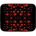 Pumkins And Roses From The Fantasy Garden Fleece Blanket (Mini) 35 x27  Blanket