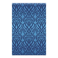 Art Nouveau Teal Shower Curtain 48  X 72  (small)  by NouveauDesign