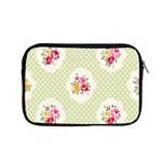 green shabby chic Apple MacBook Pro 15  Zipper Case Front