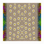 Star Fall Of Fantasy Flowers On Pearl Lace Medium Glasses Cloth (2-Side) Front