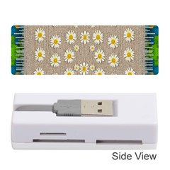 Star Fall Of Fantasy Flowers On Pearl Lace Memory Card Reader (stick) 