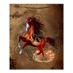 Awesome Horse  With Skull In Red Colors Shower Curtain 60  X 72  (medium)  by FantasyWorld7